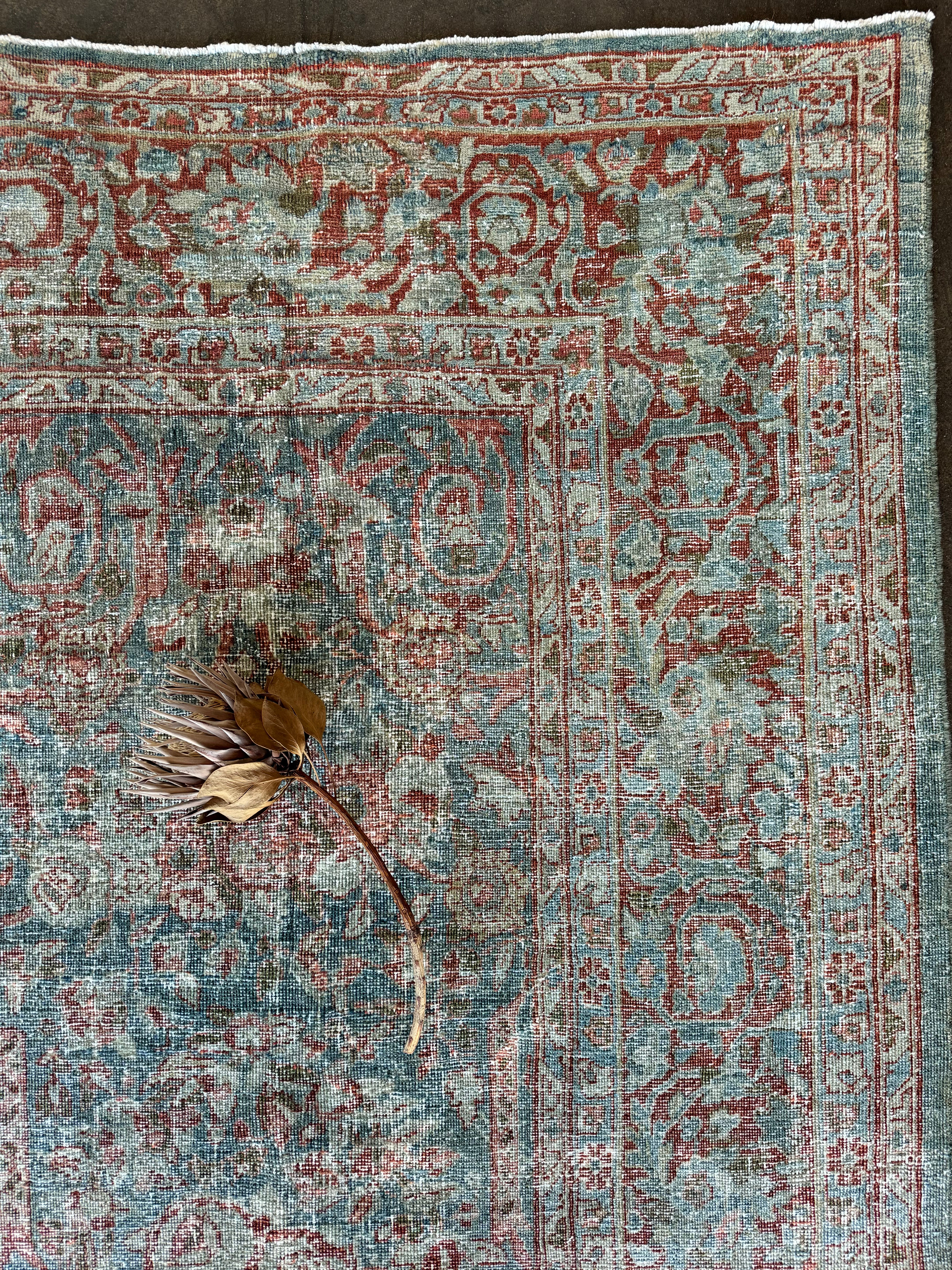 10x13 Antique Mustafi Mahal Rug