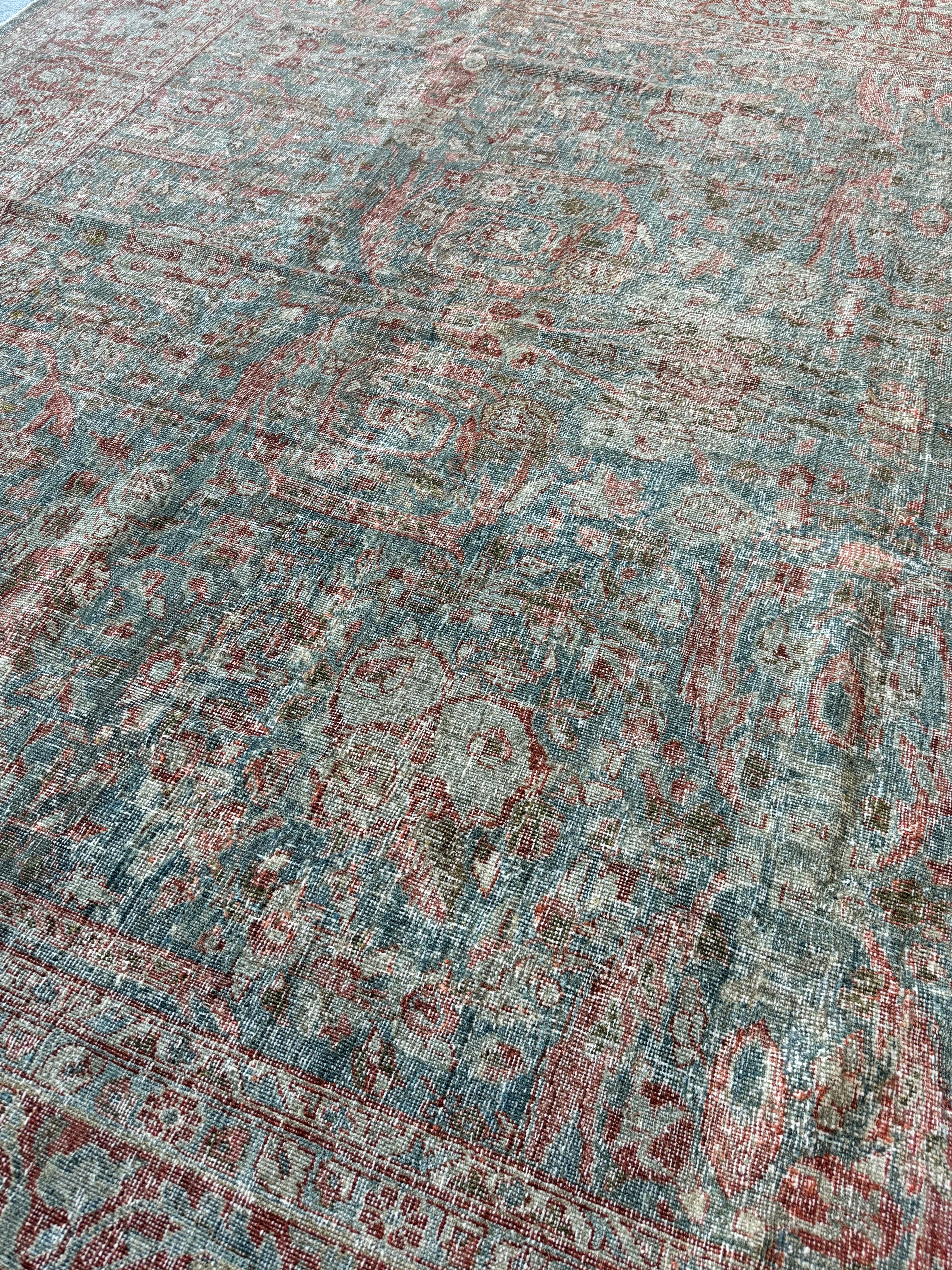 10x13 Antique Mustafi Mahal Rug