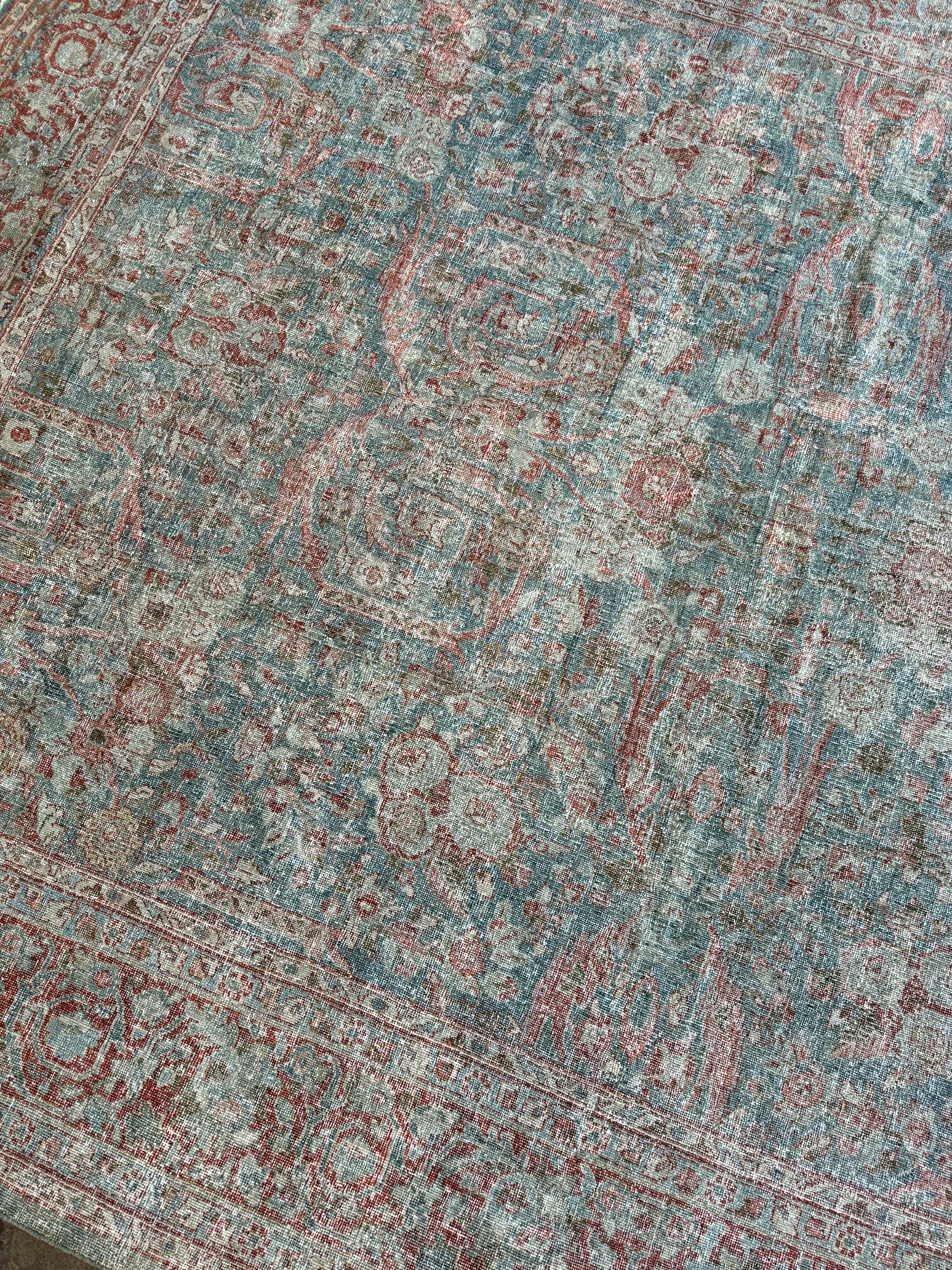 10x13 Antique Mustafi Mahal Rug