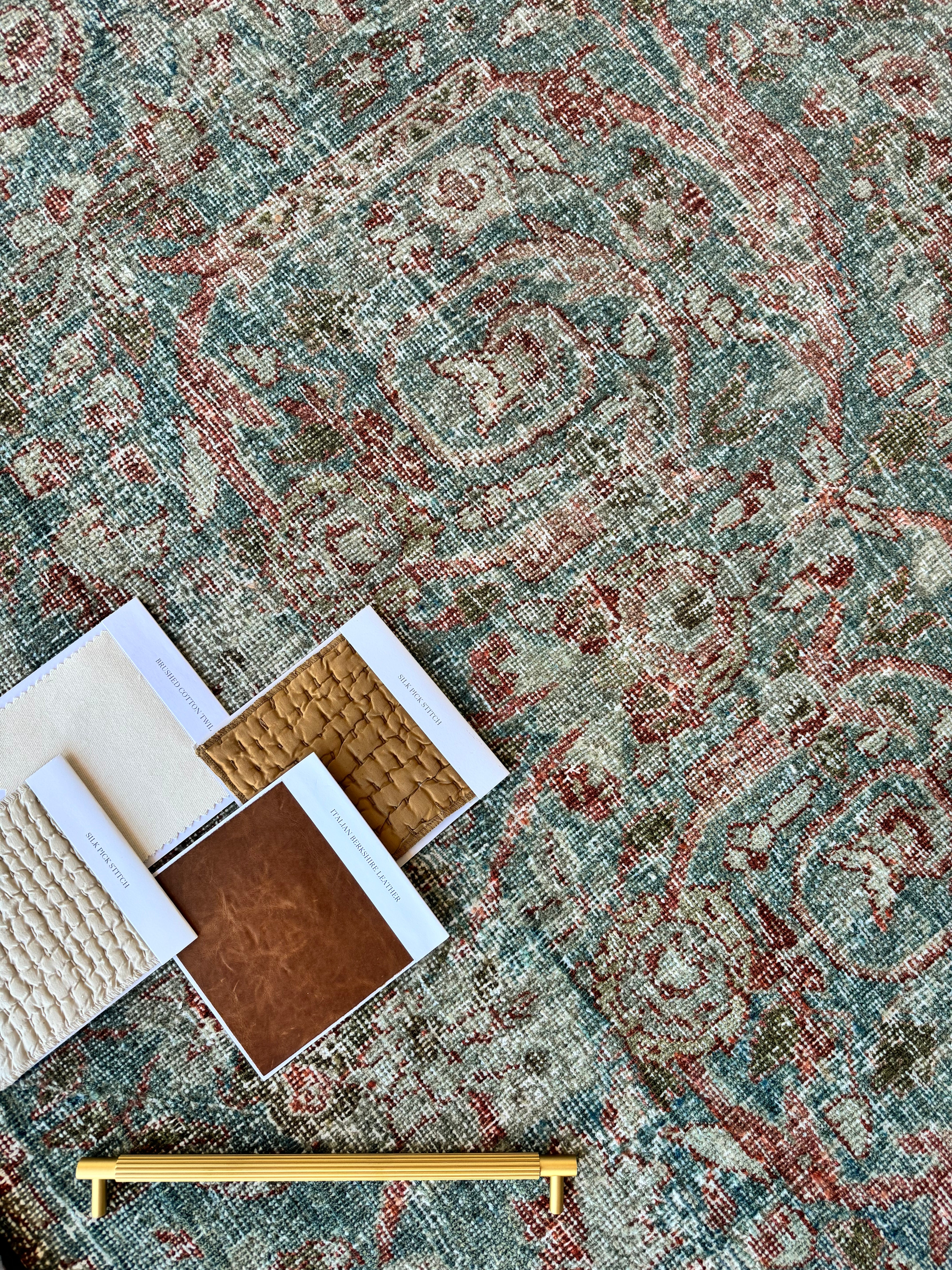10x13 Antique Mustafi Mahal Rug