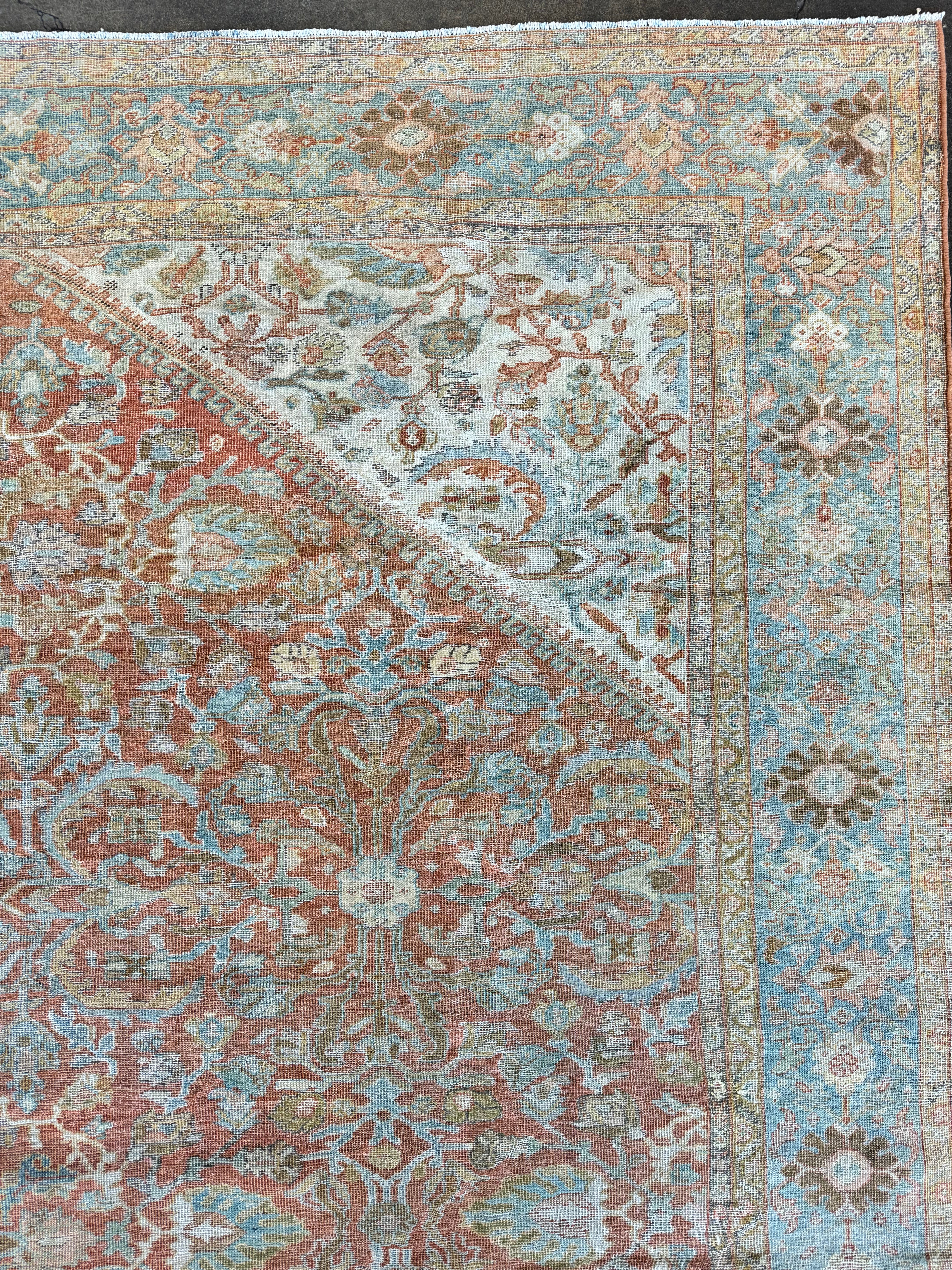 9x12 Antique Mahal Rug