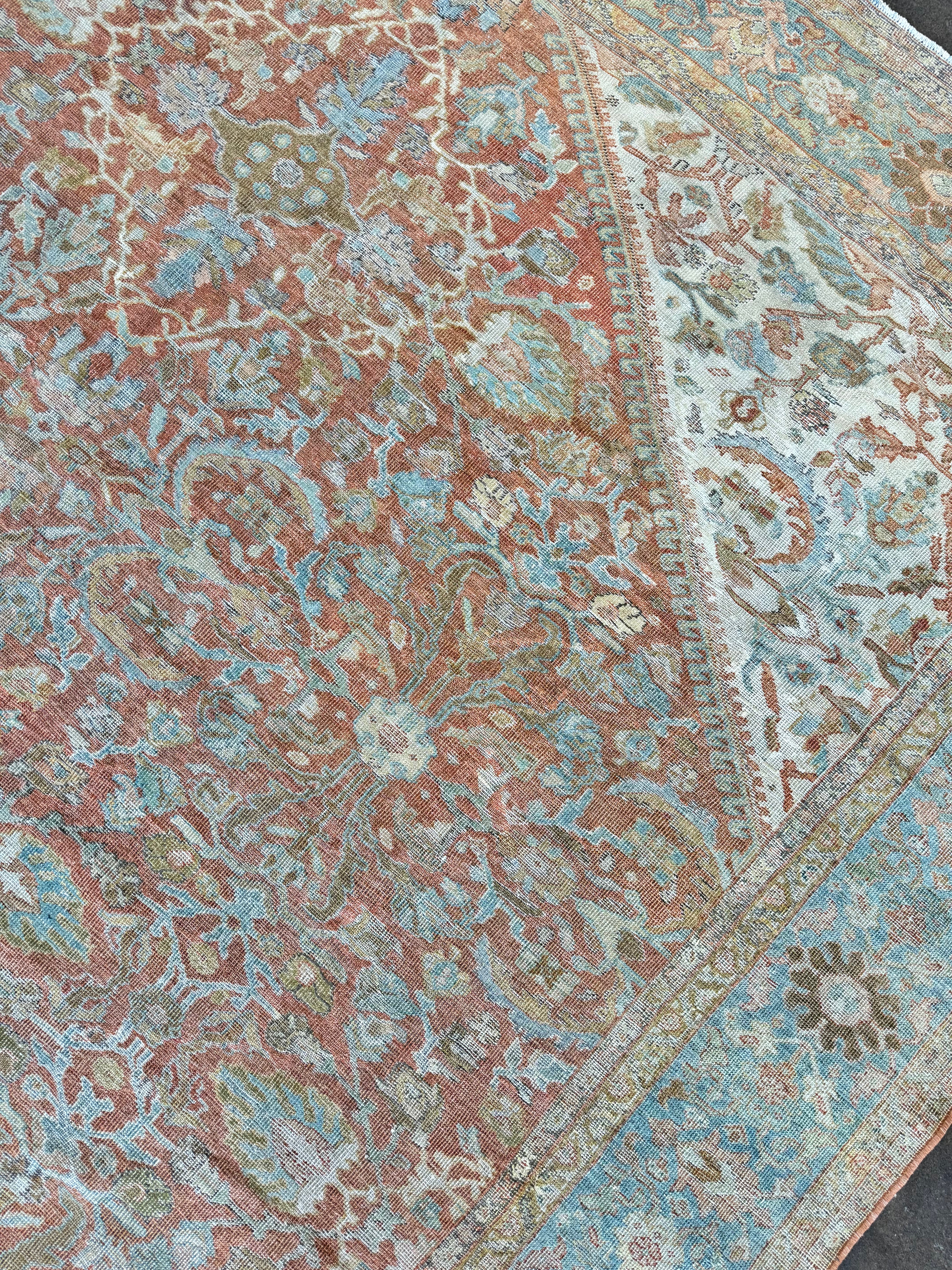 9x12 Antique Mahal Rug