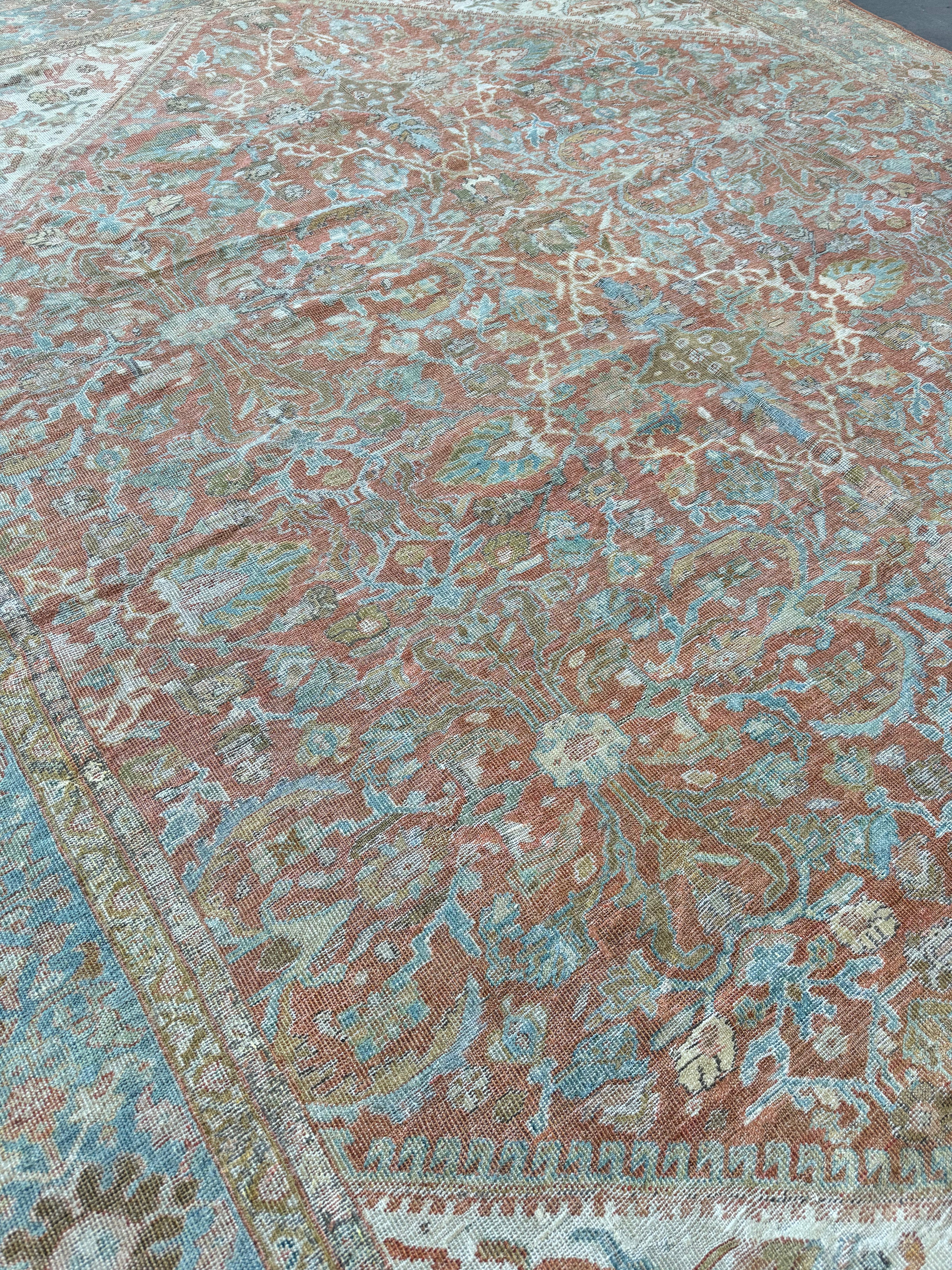 9x12 Antique Mahal Rug