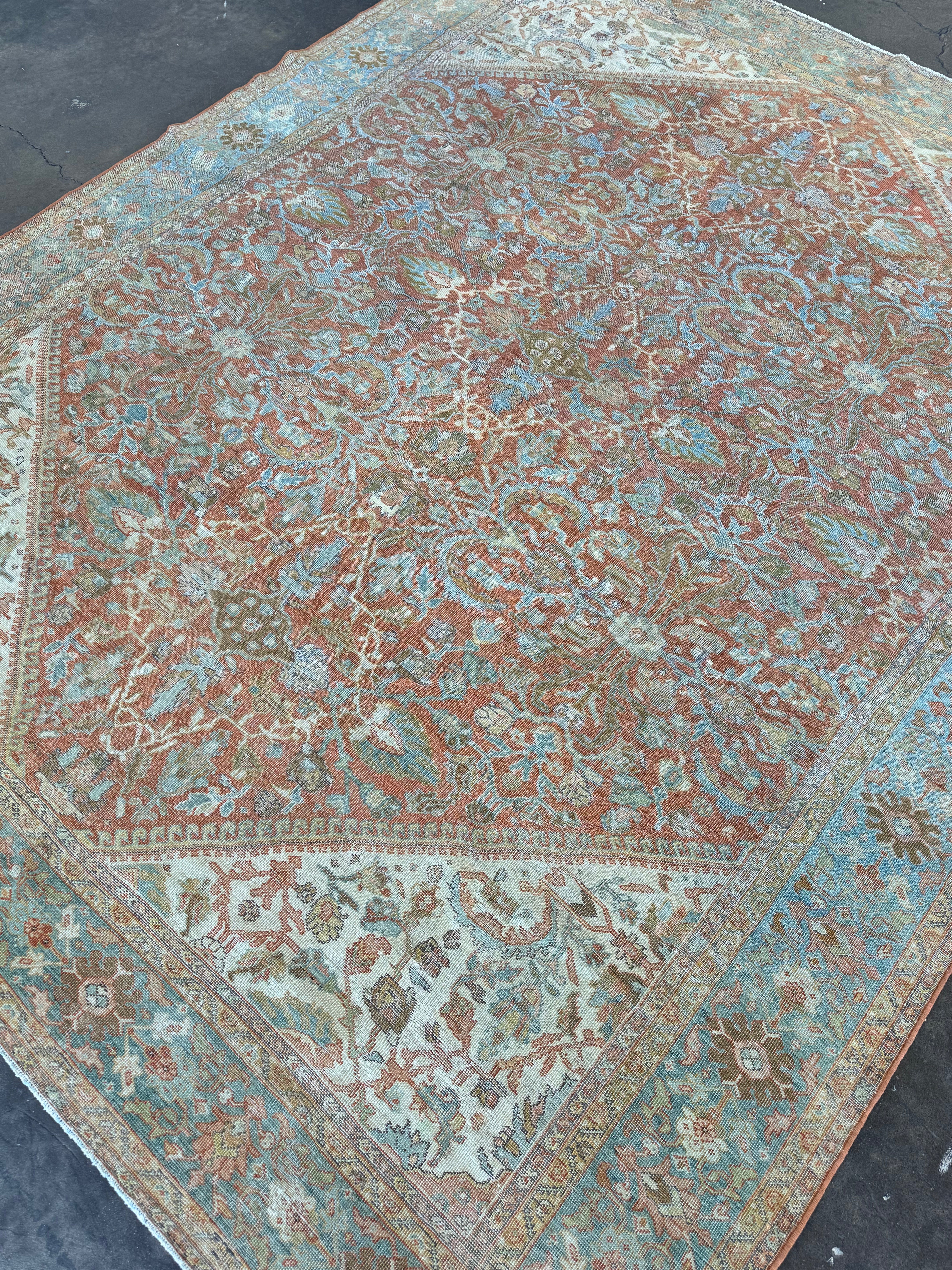 9x12 Antique Mahal Rug