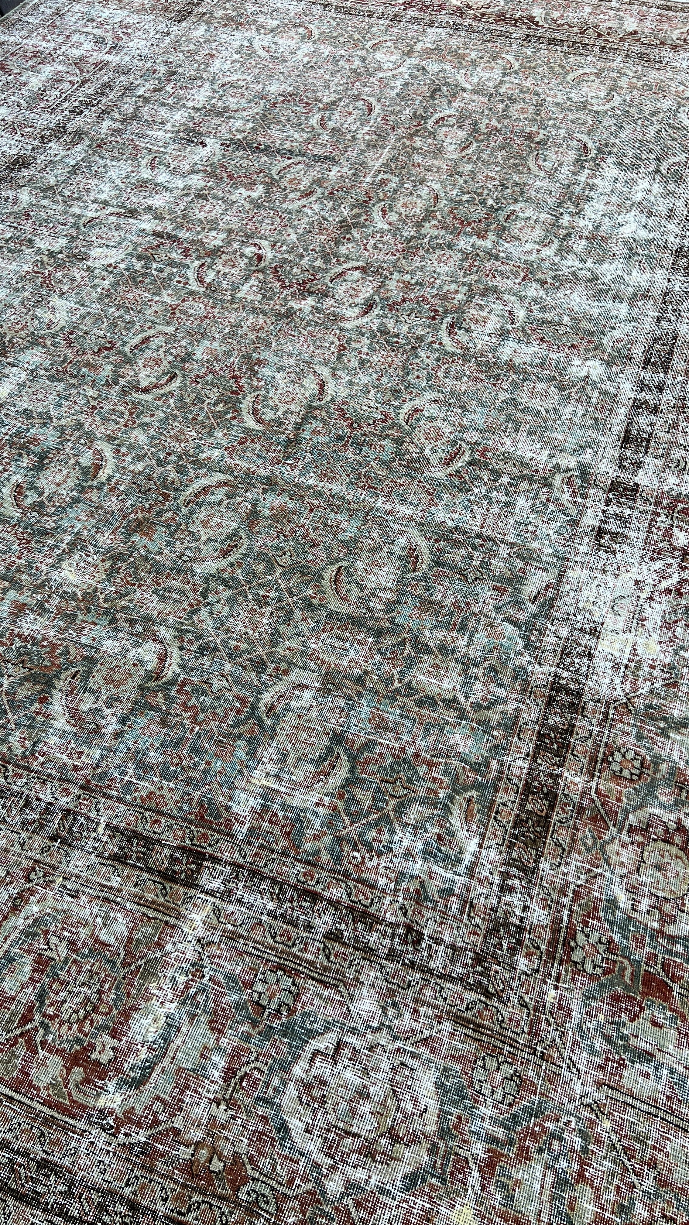 9x13 Antique Tabriz Rug