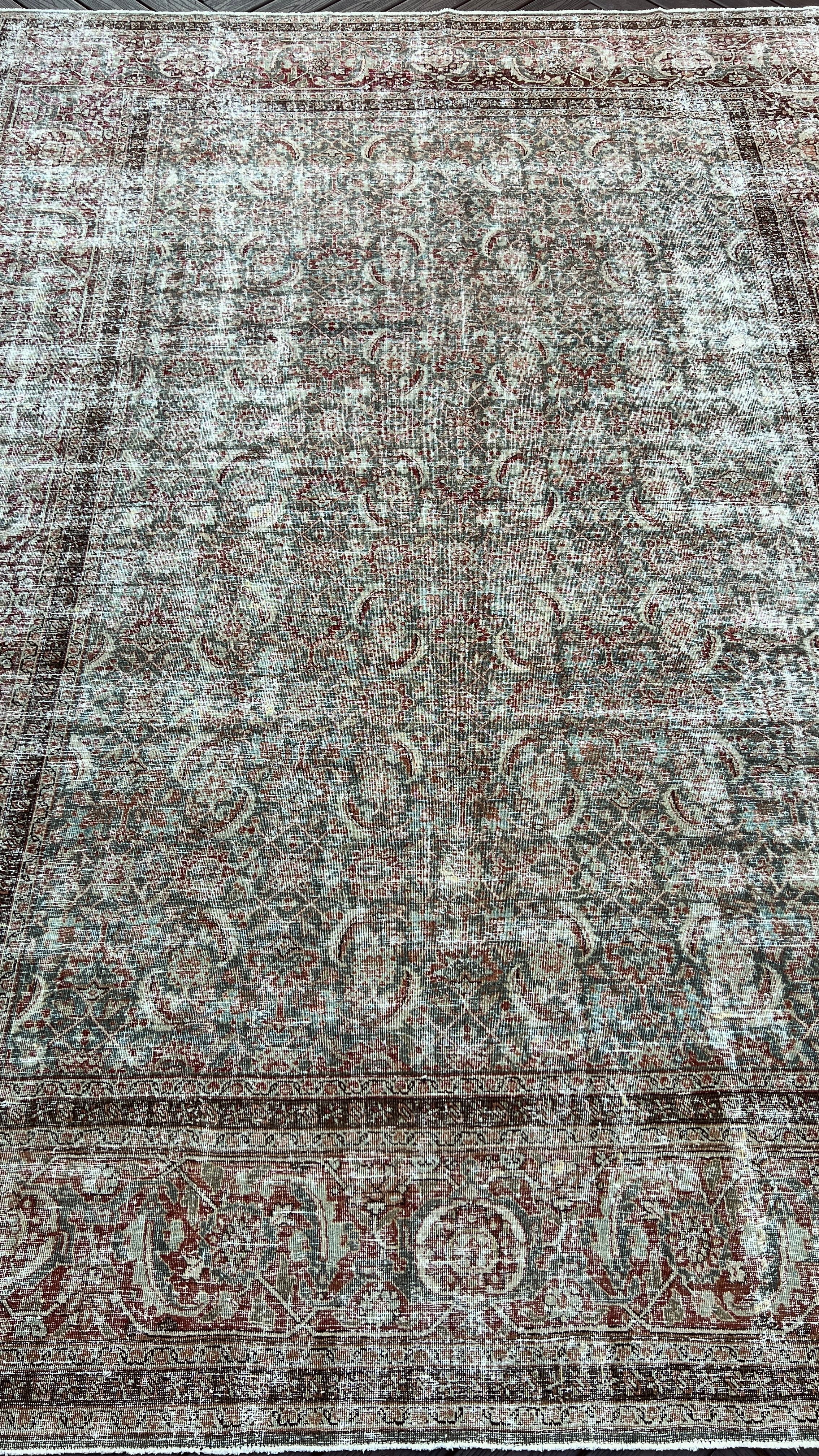 9x13 Antique Tabriz Rug