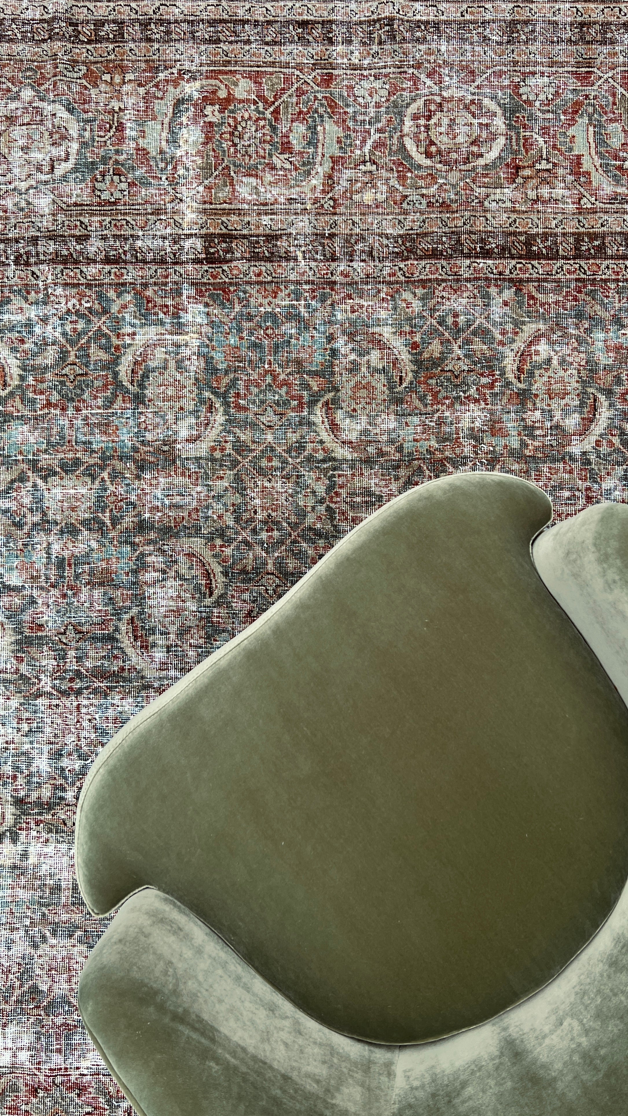 9x13 Antique Tabriz Rug