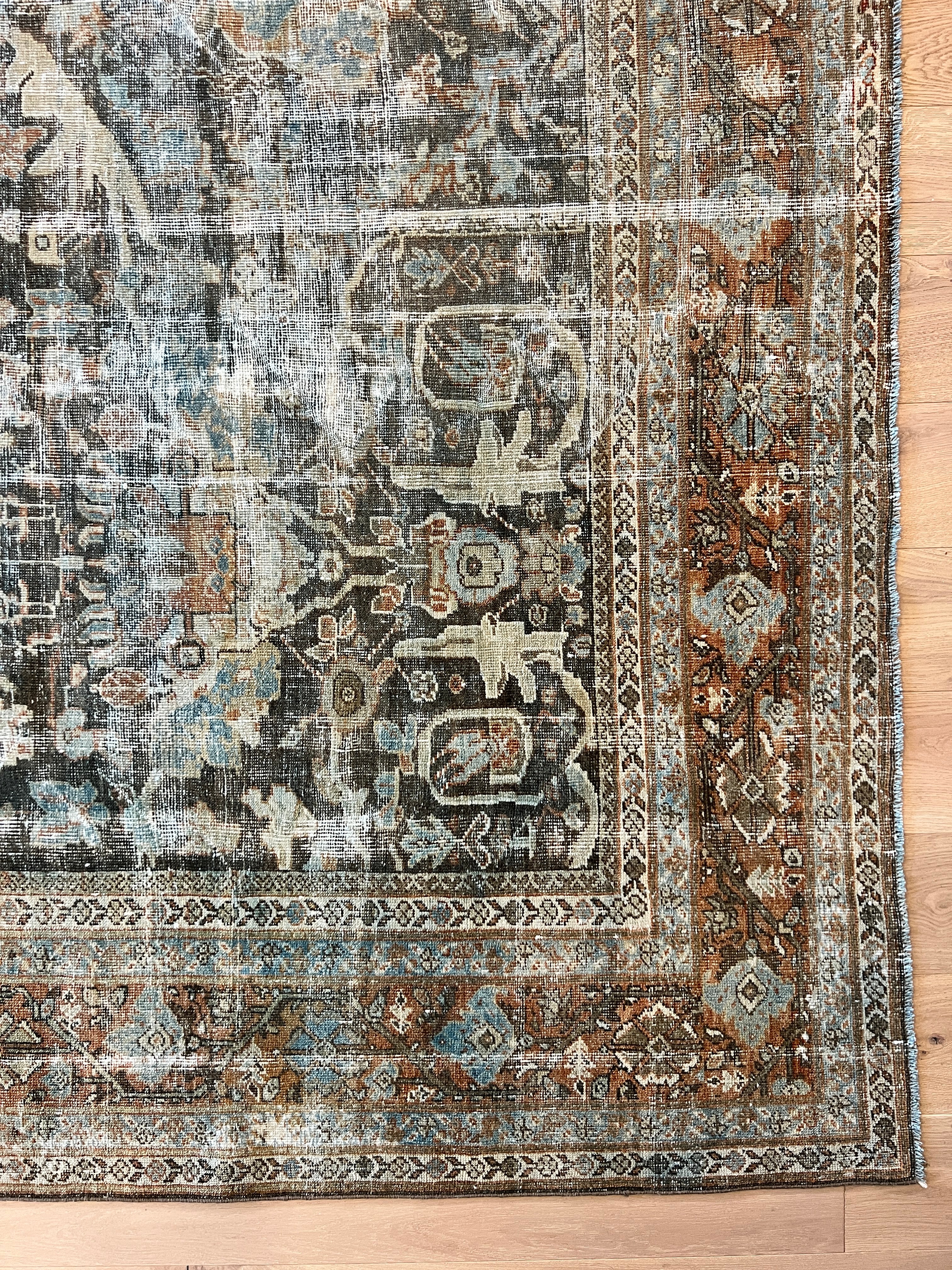 10x13 feet Antique Mustafi Mahal Rug