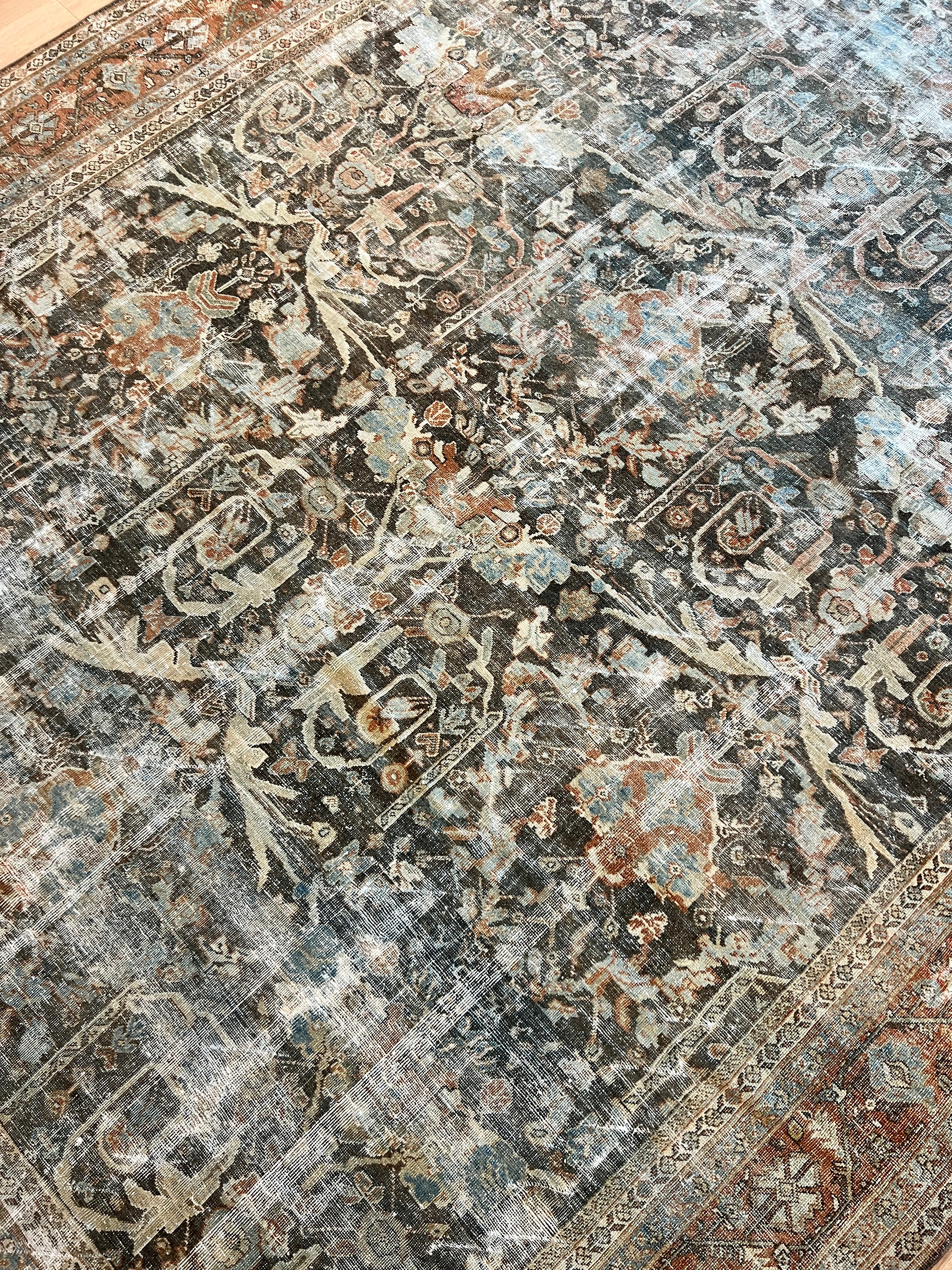 10x13 feet Antique Mustafi Mahal Rug