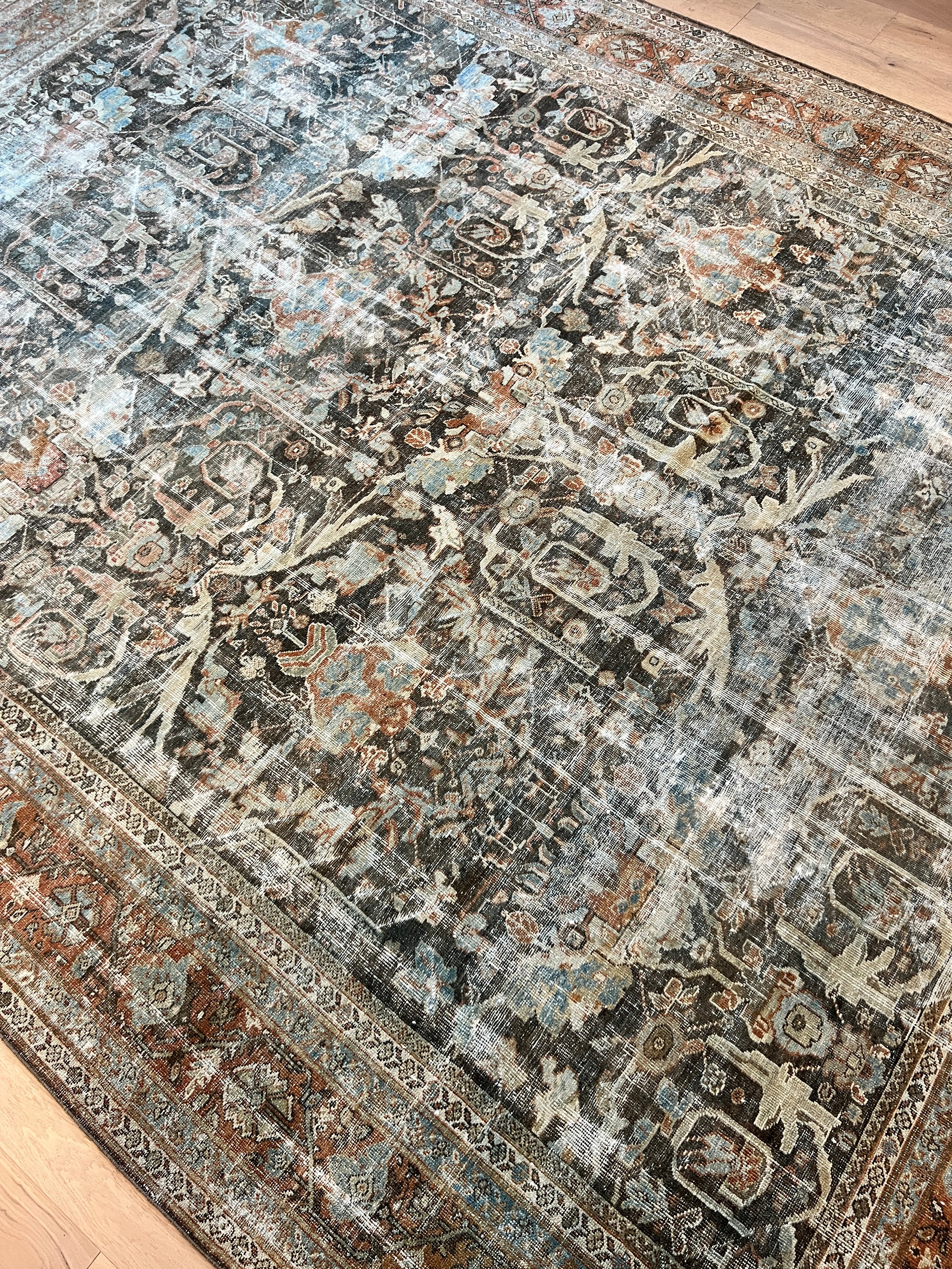 10x13 feet Antique Mustafi Mahal Rug