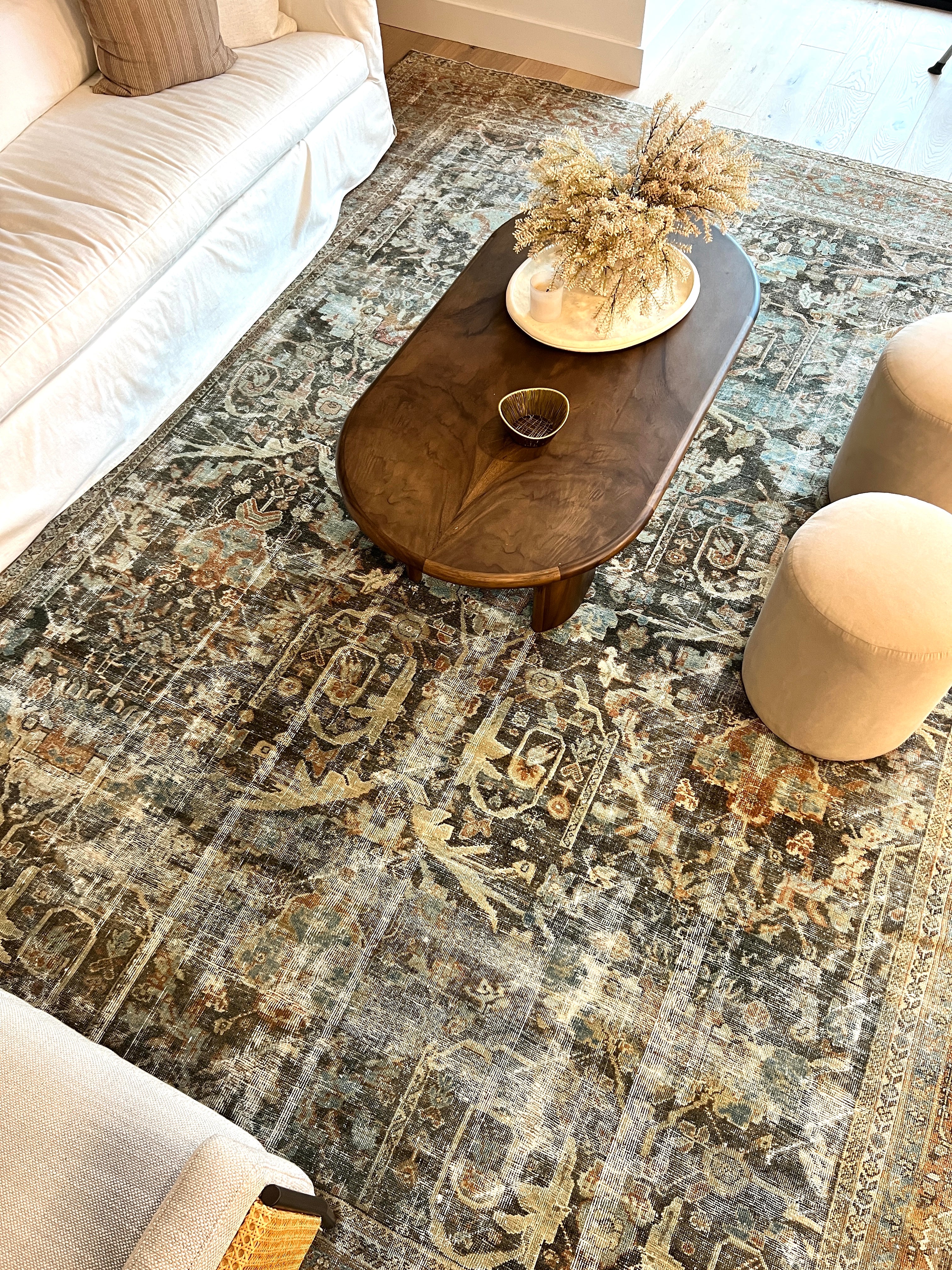 10x13 feet Antique Mustafi Mahal Rug