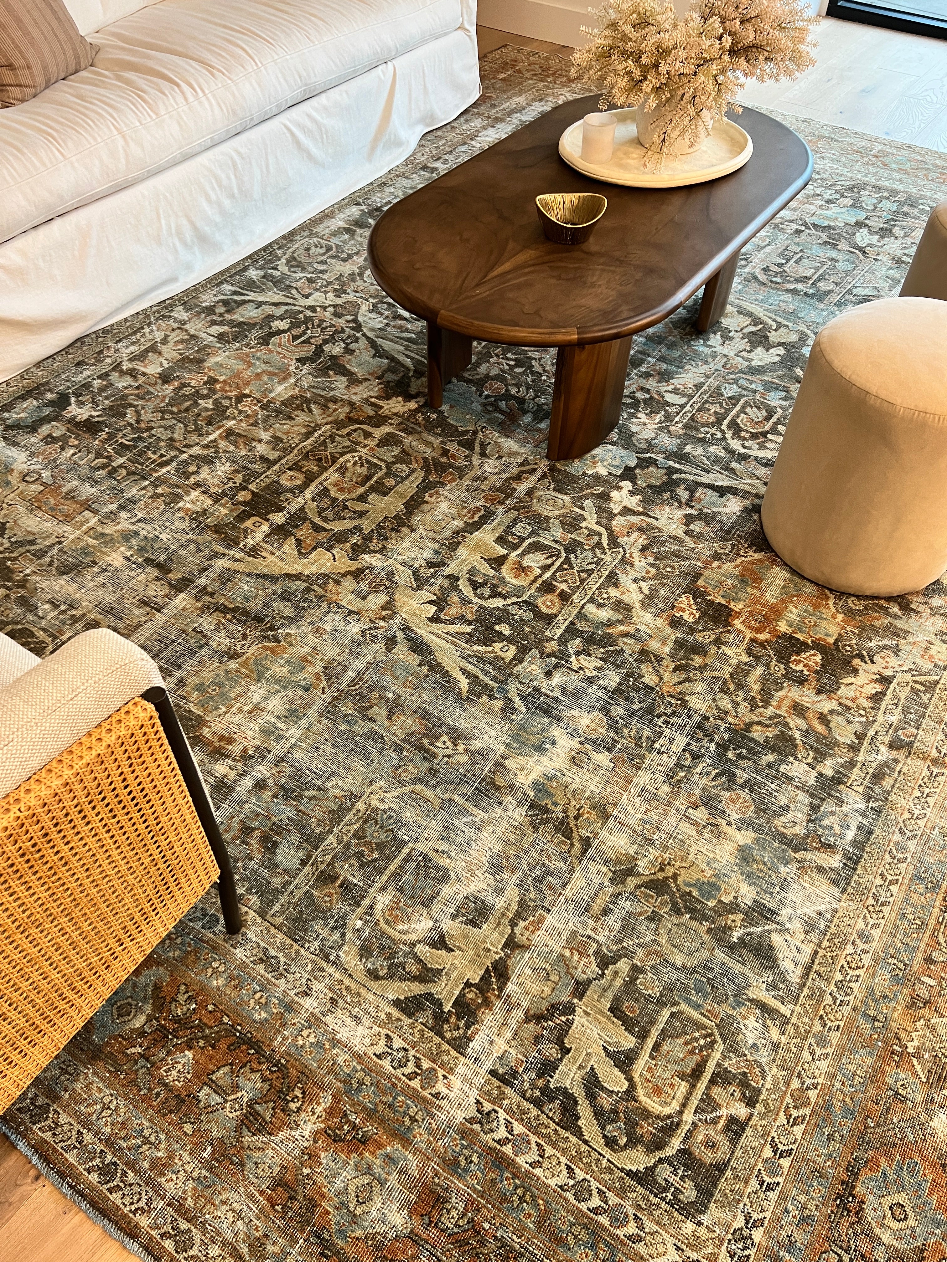 10x13 feet Antique Mustafi Mahal Rug
