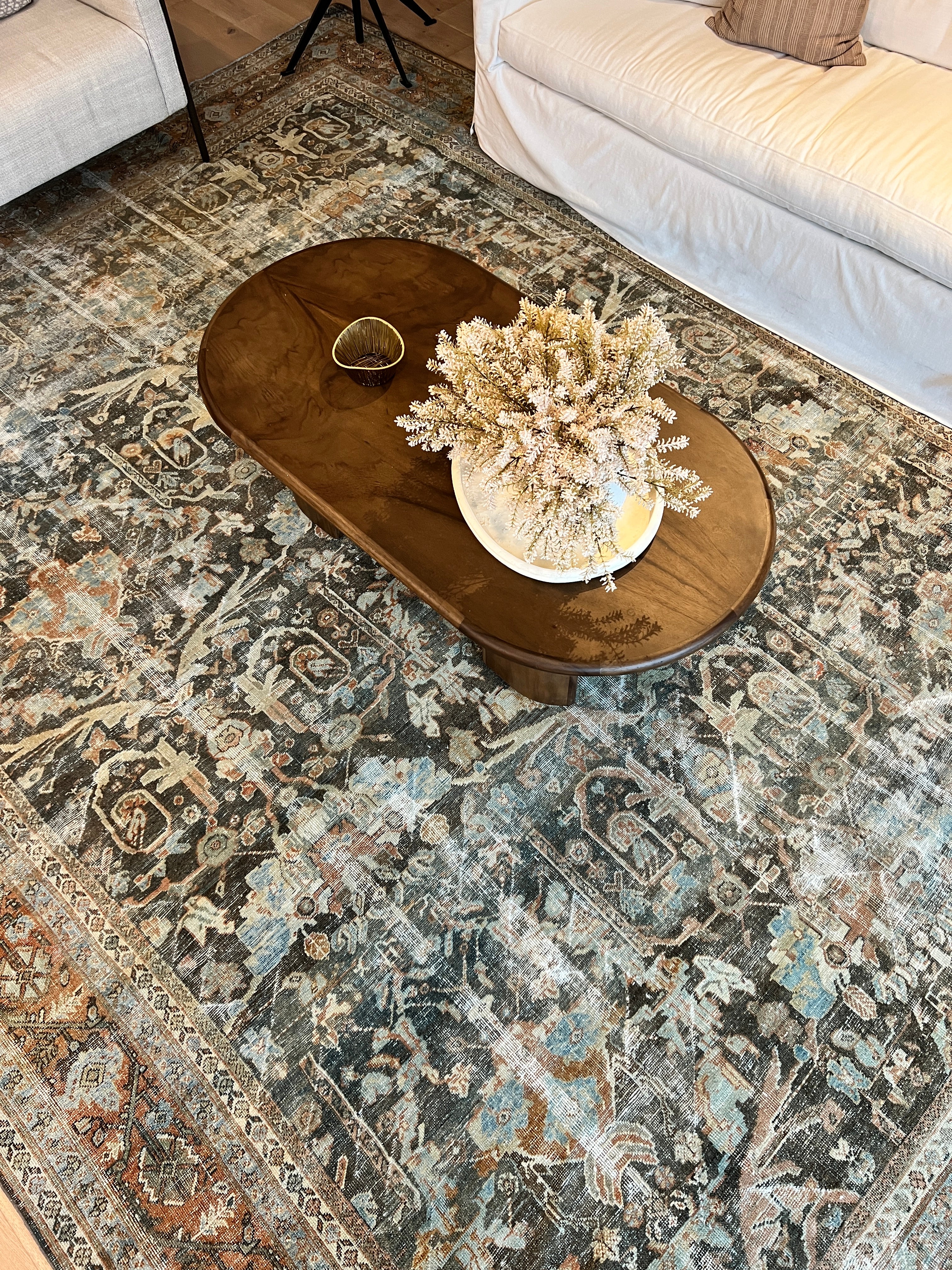 10x13 feet Antique Mustafi Mahal Rug
