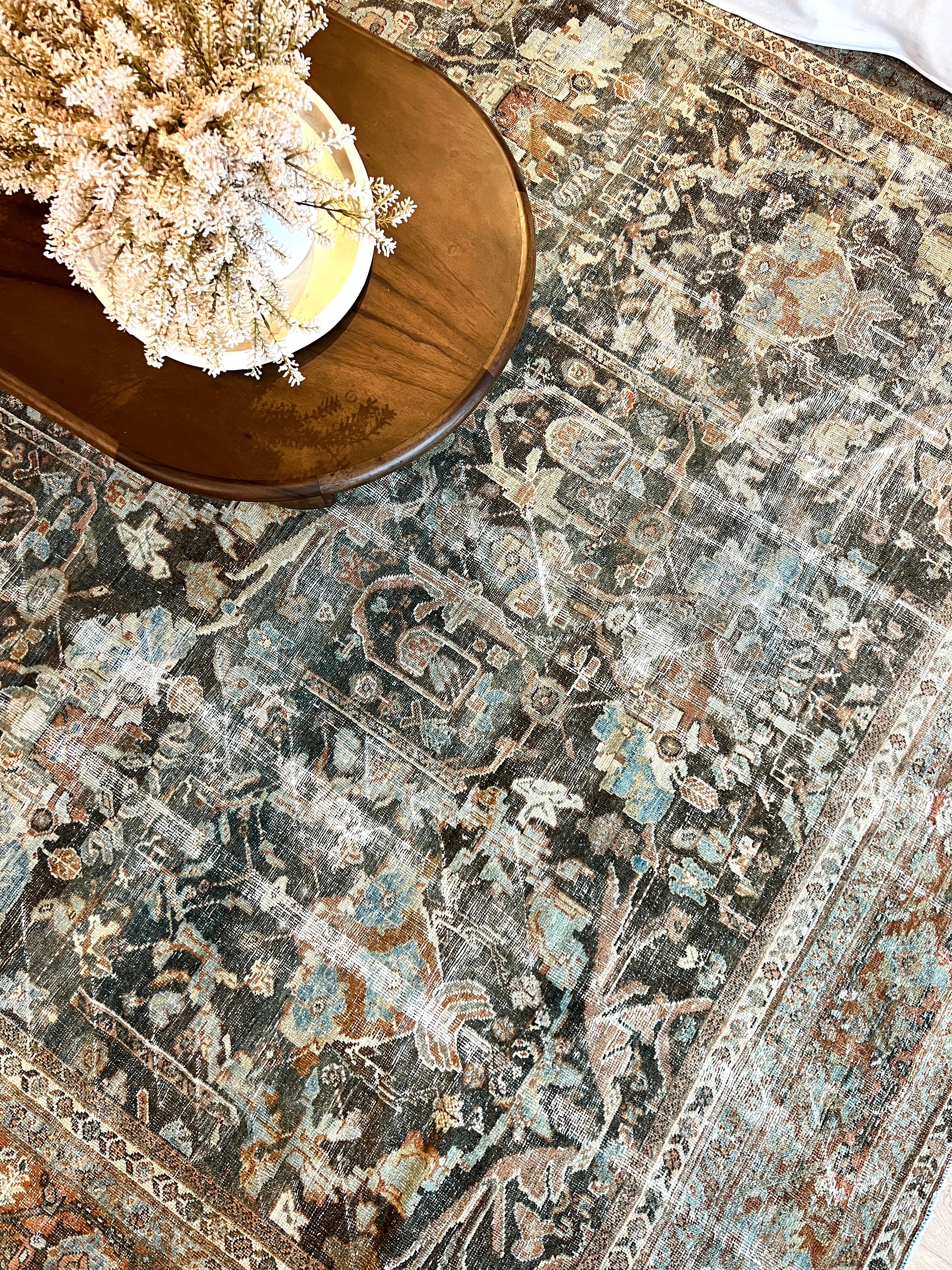 10x13 feet Antique Mustafi Mahal Rug