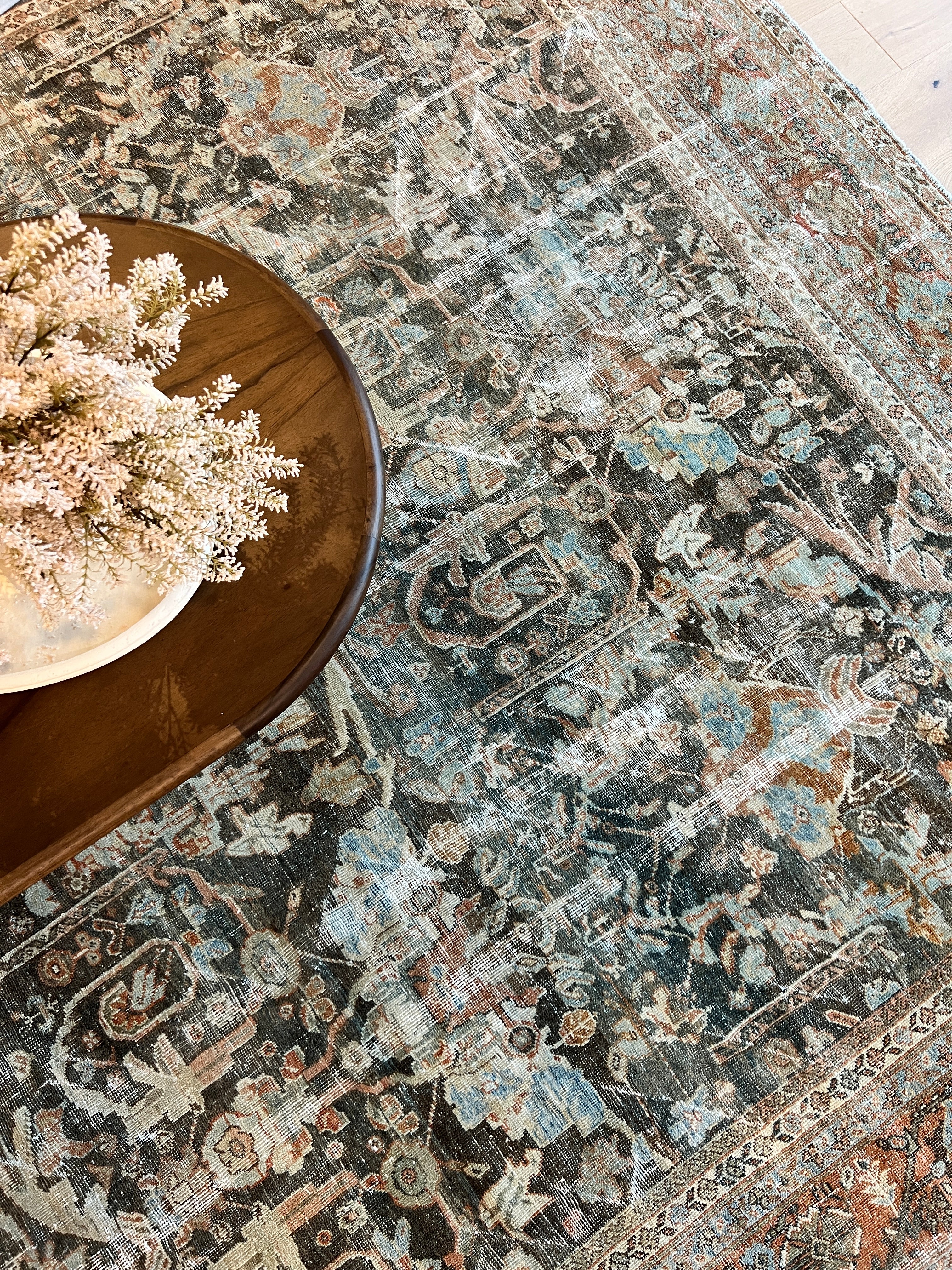 10x13 feet Antique Mustafi Mahal Rug