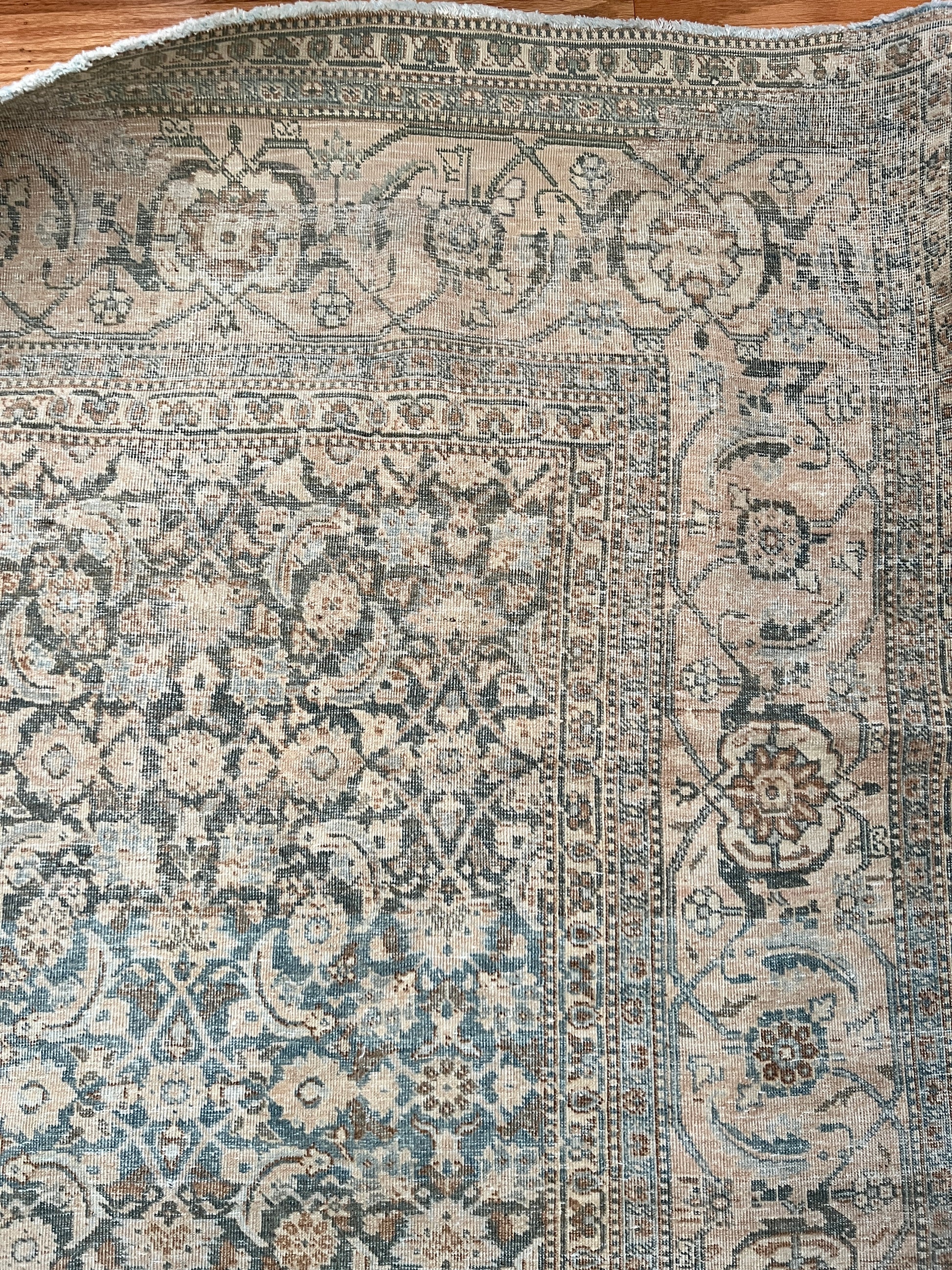 8x11 feet Antique Persian Tabriz Rug