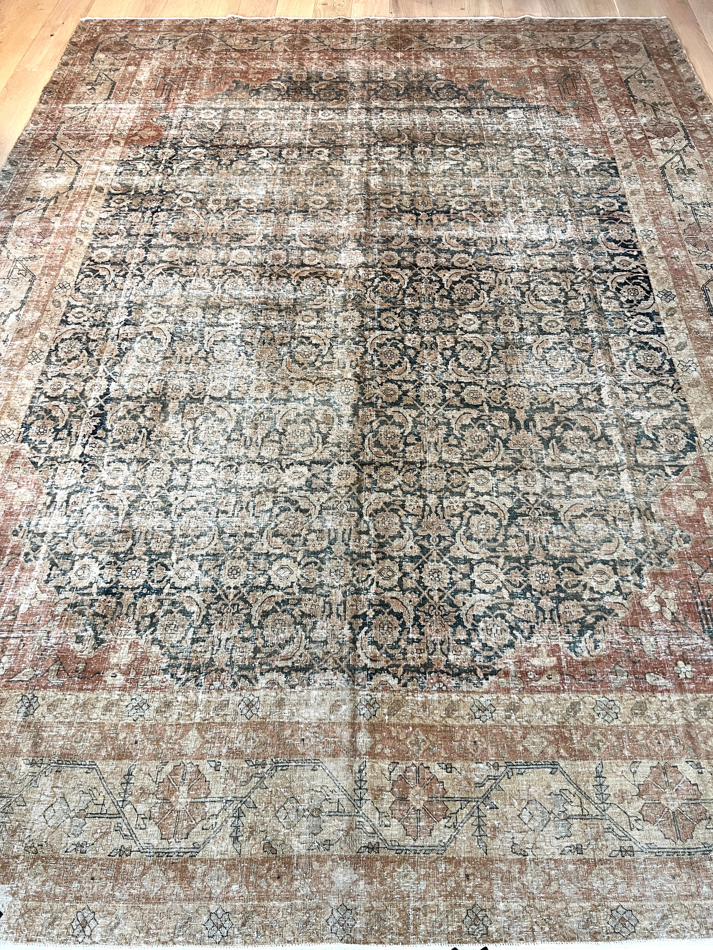 10x13 feet Antique Petag Tabriz Rug