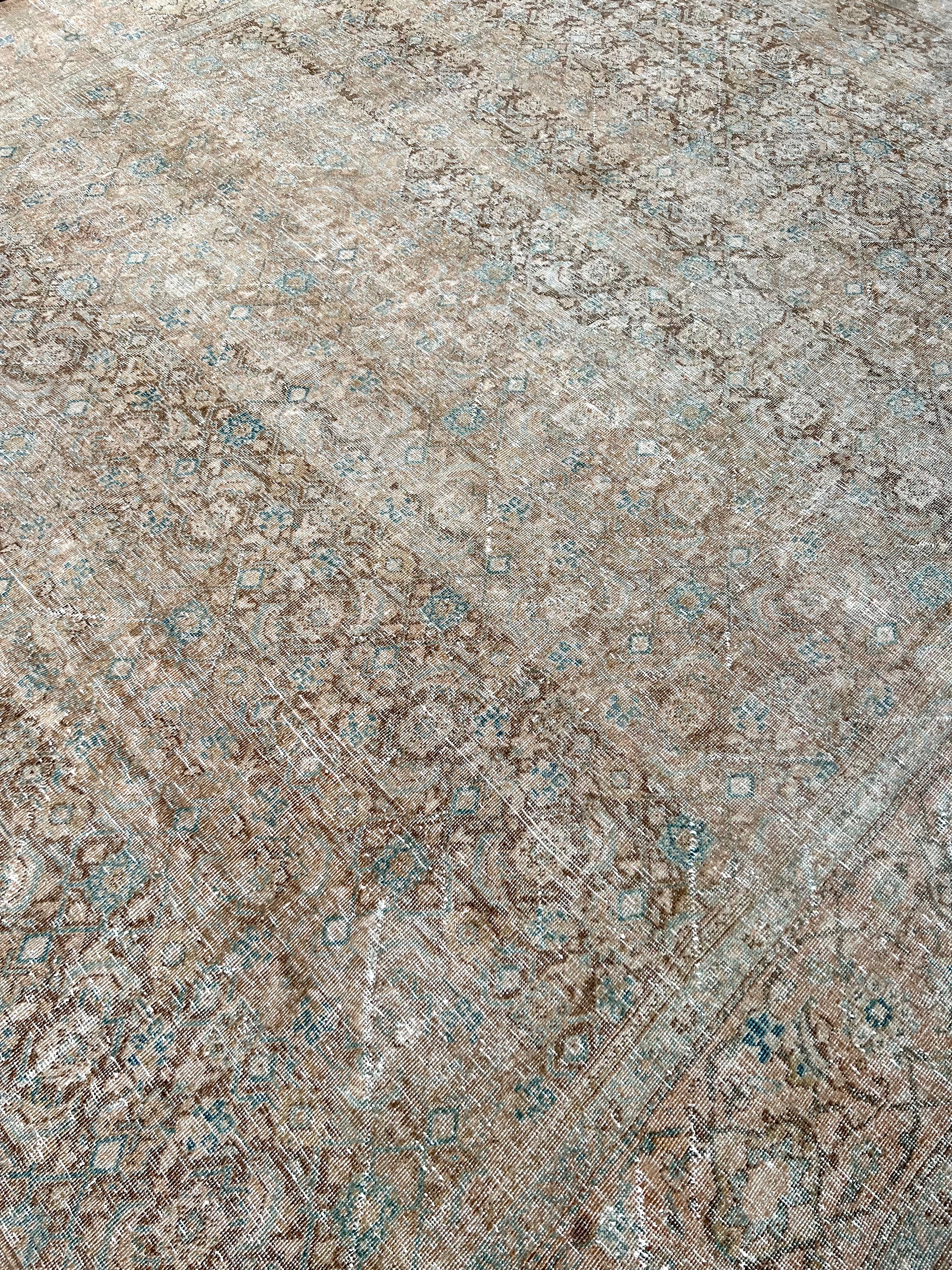 10x13 Semi-Antique Tabriz Rug